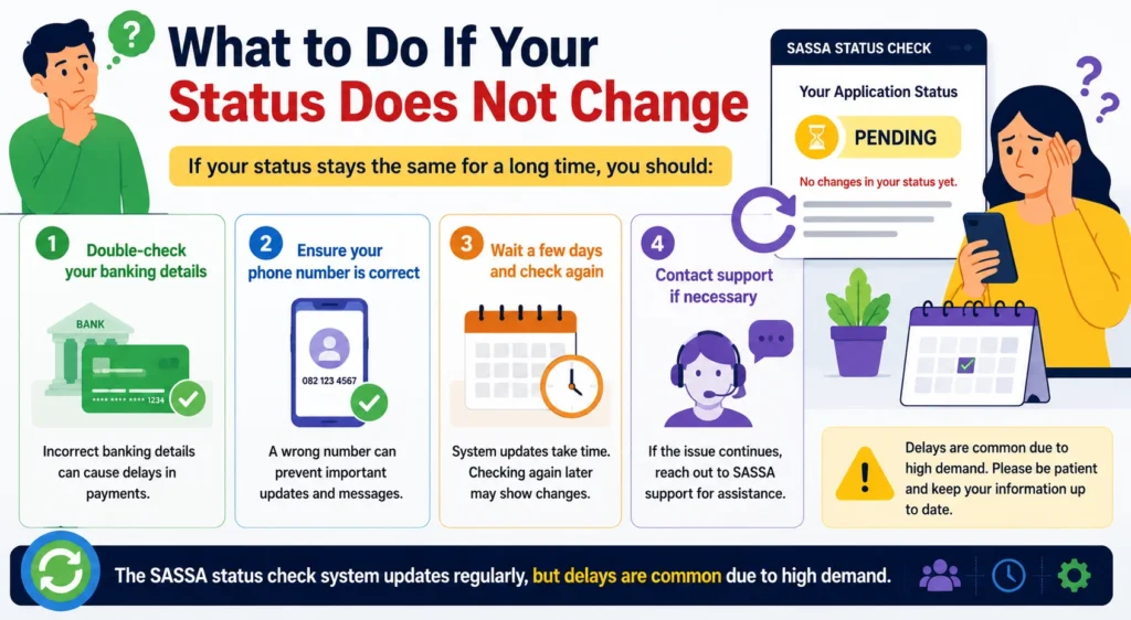 What to Do If Your Status Does Not Change